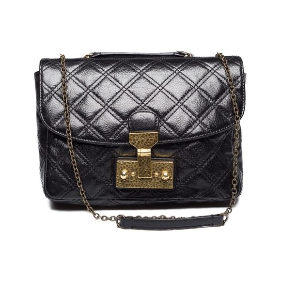 Marc Jacobs Handbags - Marc Jacobs Mini Polly Quilted Shoulder Bag BLACK
